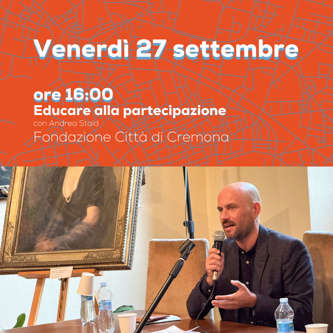 Educare alla partecipazione con Andrea Staid Giovani in centro